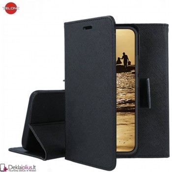 Telone dėklas su skyreliais - juodas (Xiaomi 13)